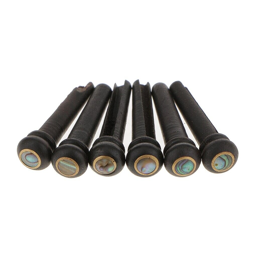12 String Acoustic Guitar Ebony Bridge Pins Fit Washburn,Maton,Ibanez,Takamine