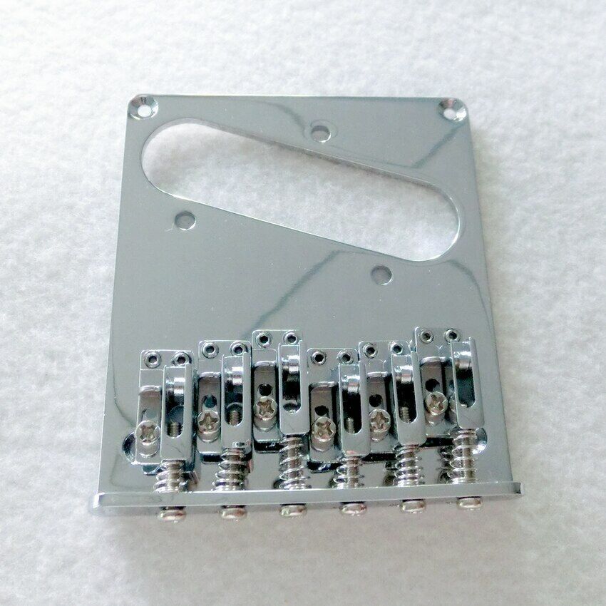 Chrome 12 String Guitar Hardtail Fixed Vintage Bridge Fit Fender Telecaster TL