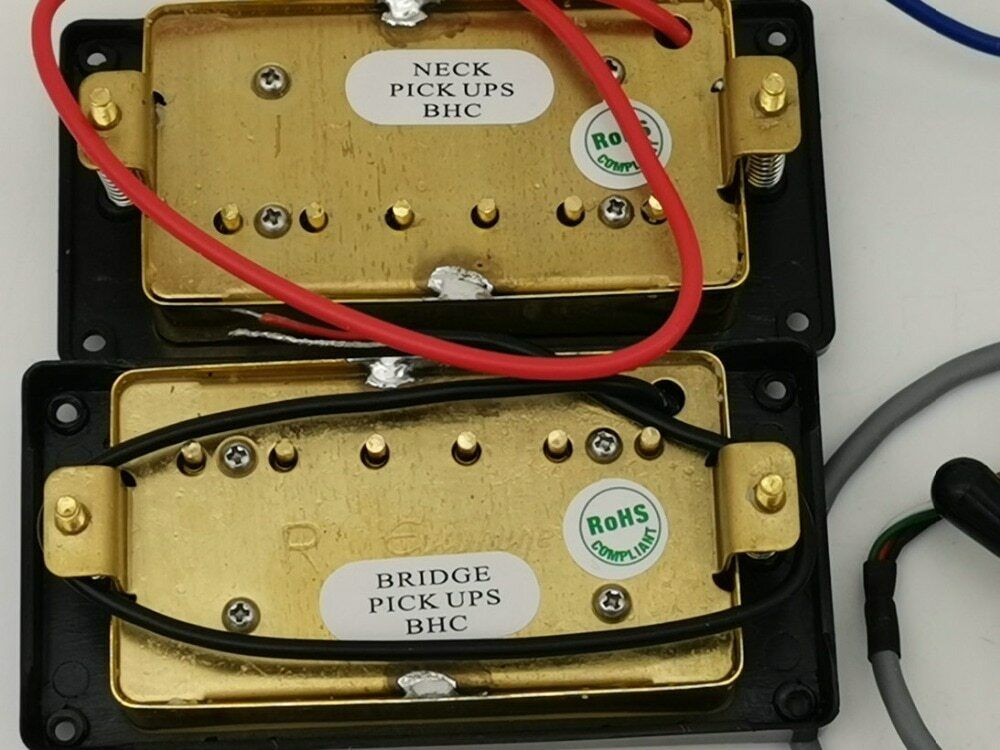 Zebra Epiphone Alnico Classic Humbucker Pickups with Wiring Fit Les Paul SG LP