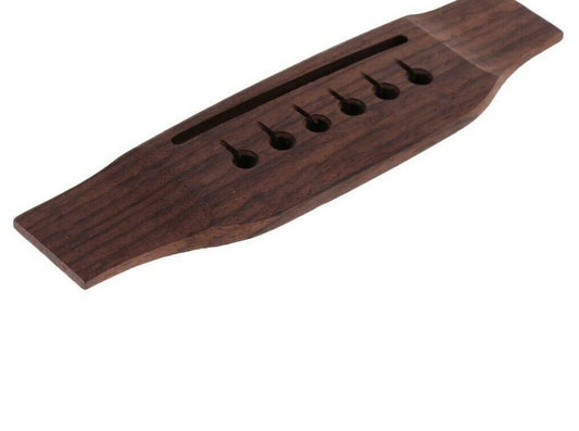 Rosewood Left Handed Acoustic Guitar Bridge Fit Cort,Samick,Washburn,Ibanez,Eko