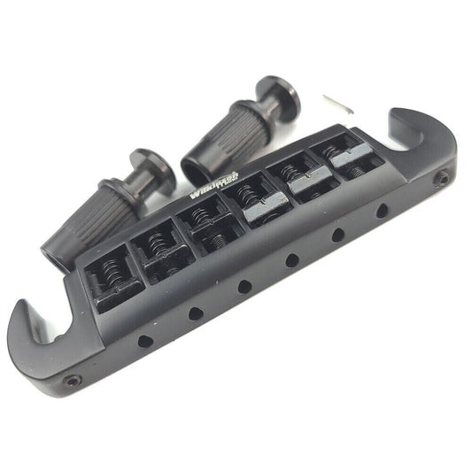 Black Wraparound Wilkinson Tune O Matic Tailpiece Fit PRS,Ibanez,Epiphone,Gibson