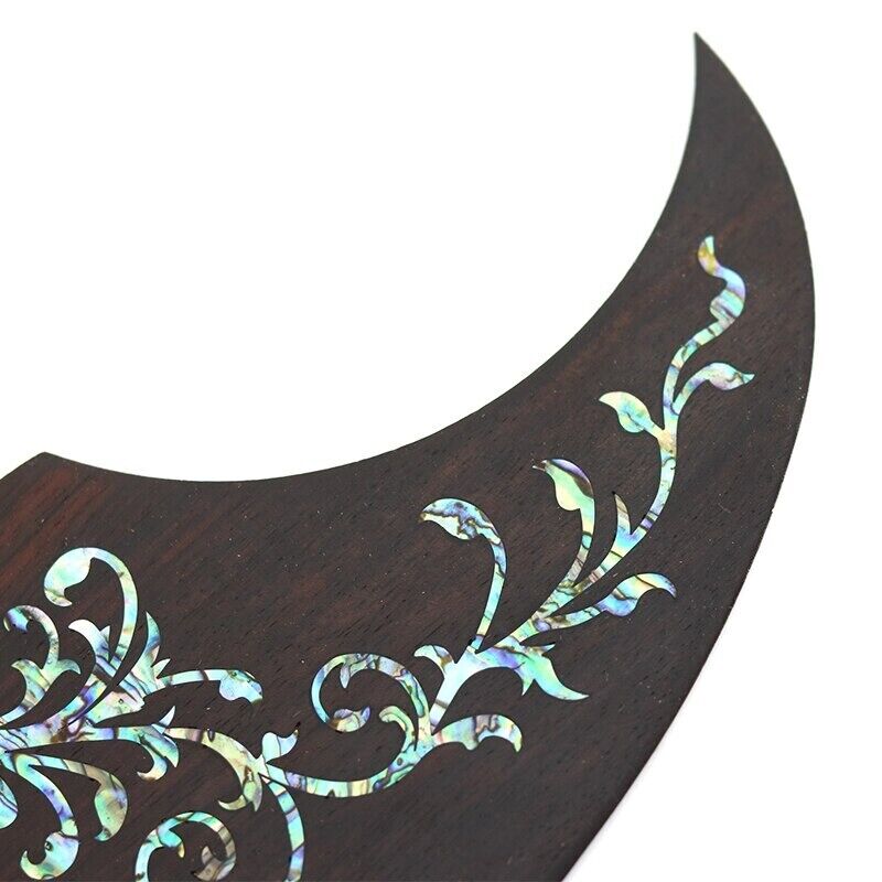 Rosewood Acoustic Guitar Plate Pickguard with Abalone Shell