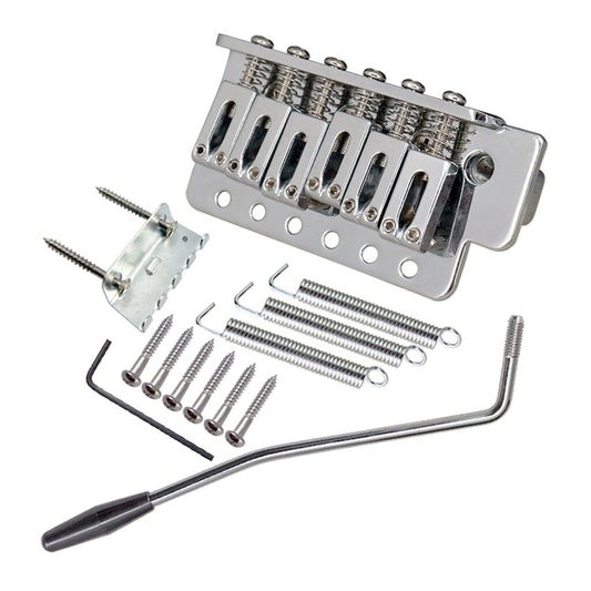 Chrome Left Hand Bridge Tremolo System Set Fit Fender Stratocaster Strat