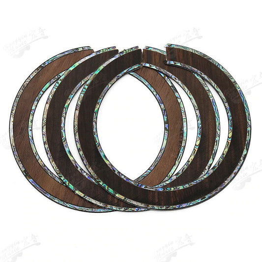 3 Piece Rosewood Classical Guitar Soundhole Rosette Inlay with Abalone
