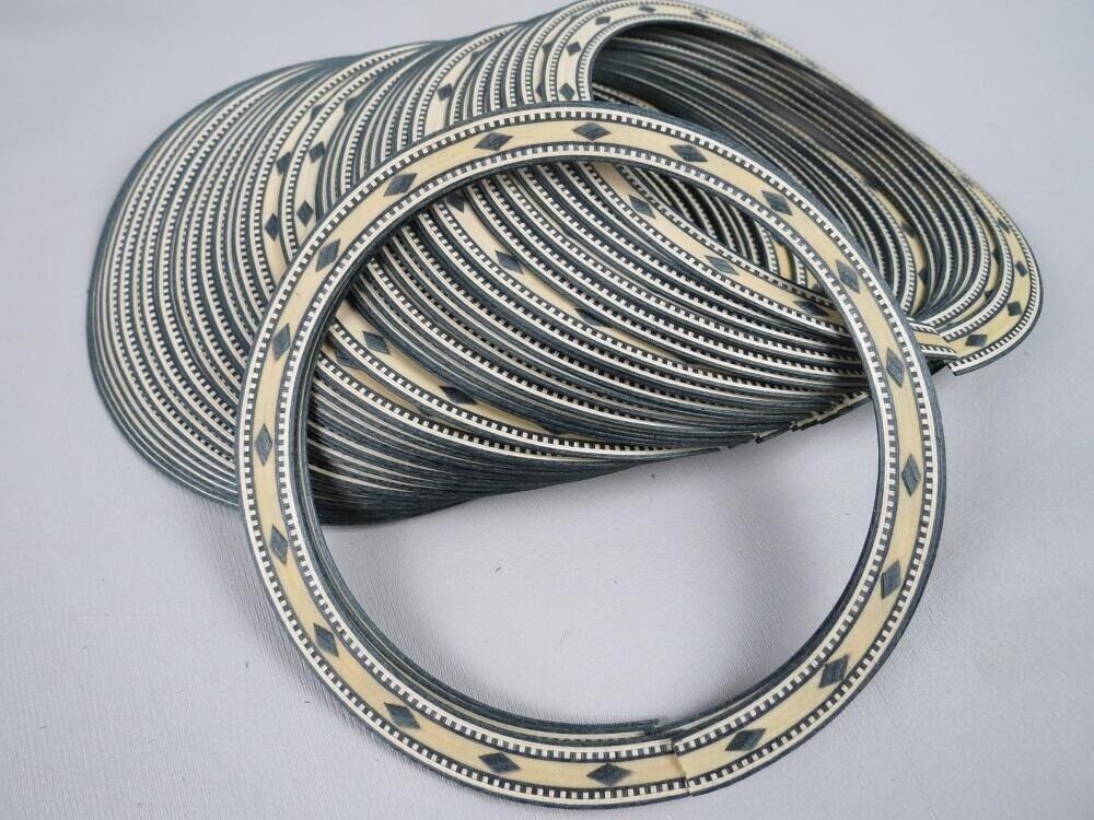 10 Piece Acoustic Guitar Soundhole Binding Lining Strip