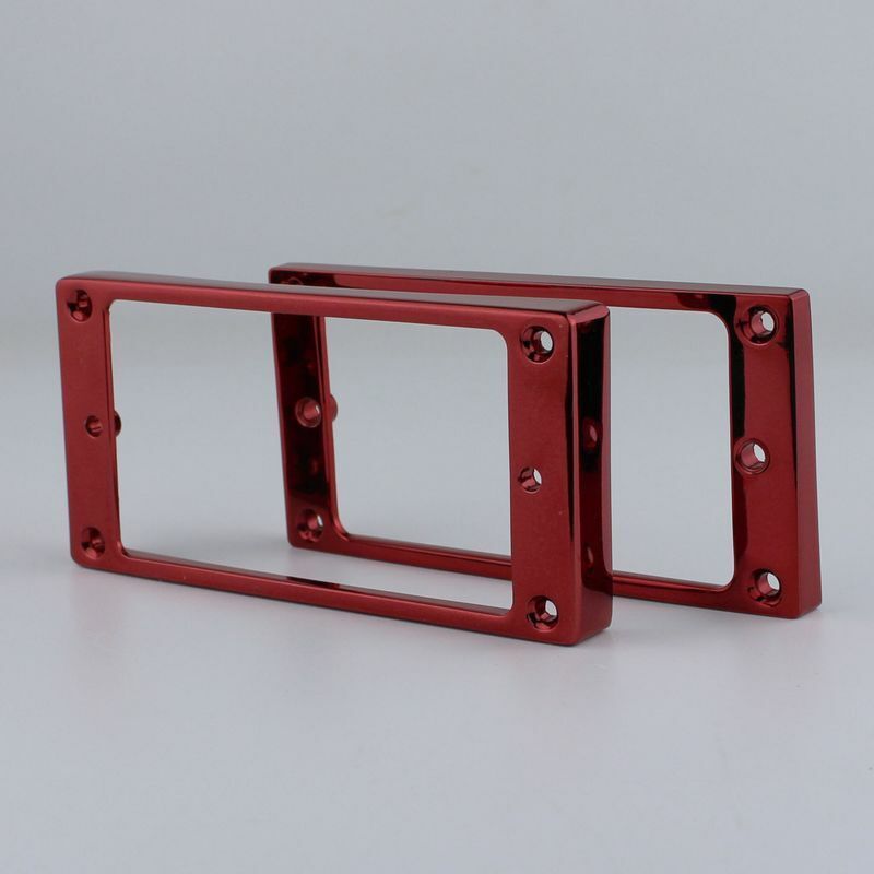 Metal Guitar Flat Pickups Rings in Red Fit Fit Ibanez/Washburn/Epiphone/ESP LTD