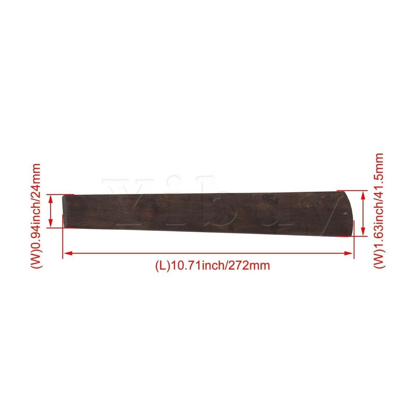 Undyed Violin Natural Old Ebony Fingerboard Fit 4/4-3/4 Violins