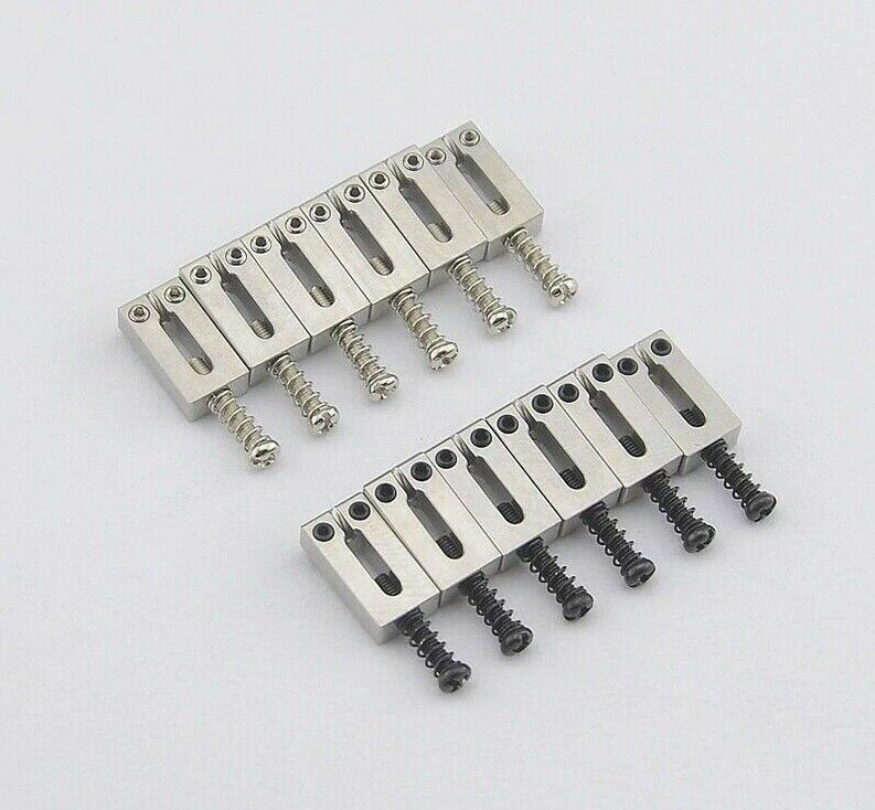 6pcs Guitar 10.5/10.8MM Steel Bridge Saddles Fit Fender Stratocaster/Telecaster