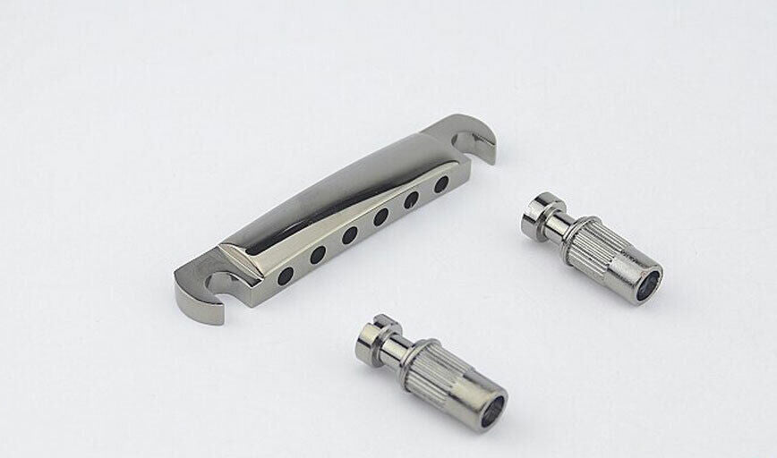 1 Set Black Nickel Guitar Bridge and Tailpiece Fit Epiphone,Gibson,Ibanez,ESP