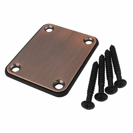 Purple Bronze Guitar Neck Plate with Screws Fit Schecter,Ibanez,Fender,Jackson