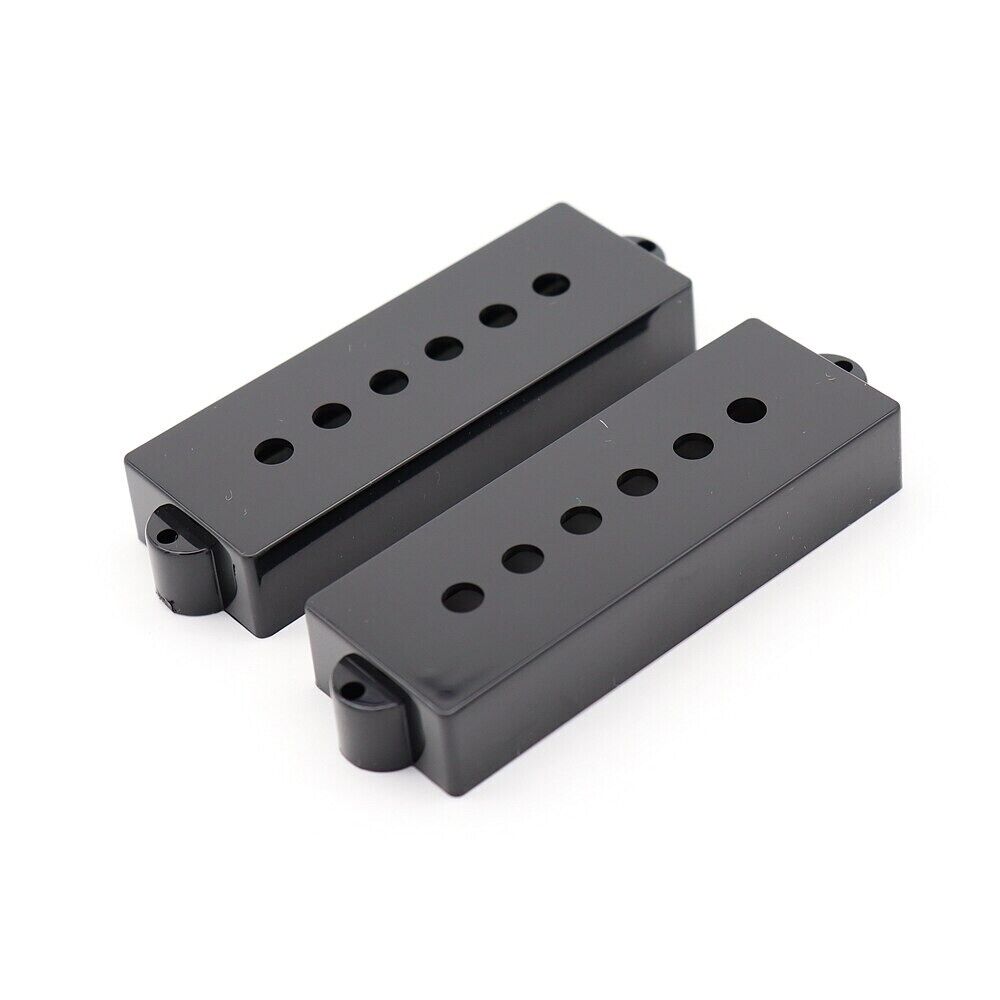2 Pcs Black 5 String Bass Pickups Covers Fit Precision Bass PB