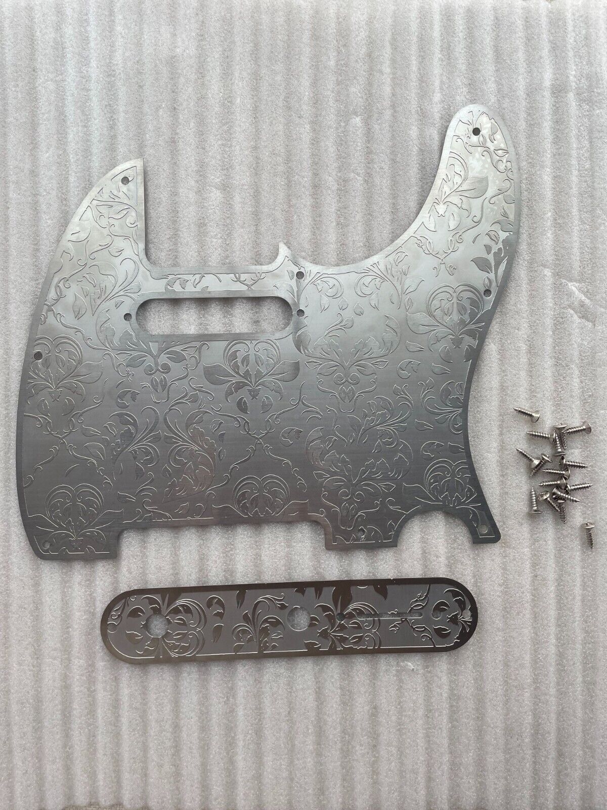 Engraved Stainless Steel Guitar Control Plate with Pickguard Fit Telecaster Tele