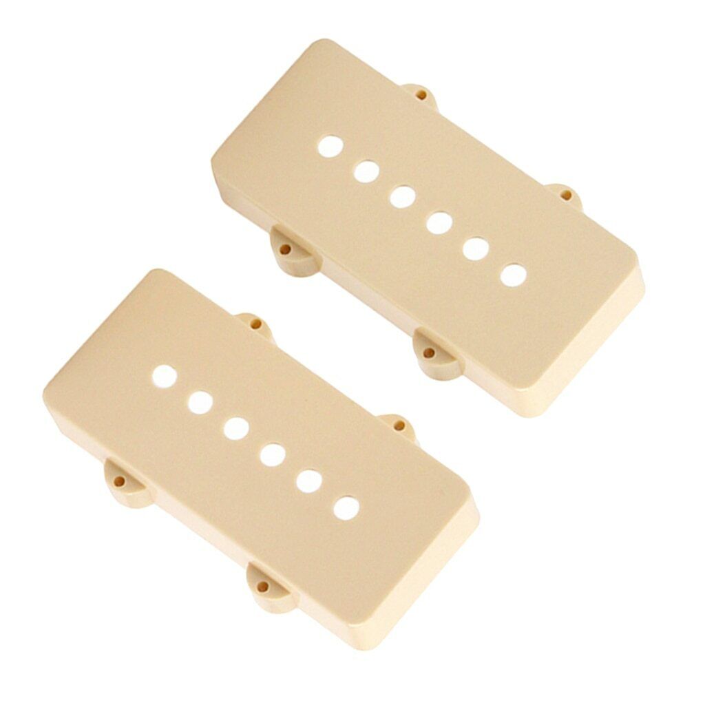 2 Pieces Ivory Guitar SoapBar Pickups Covers Set Fit Fender Jazzmaster