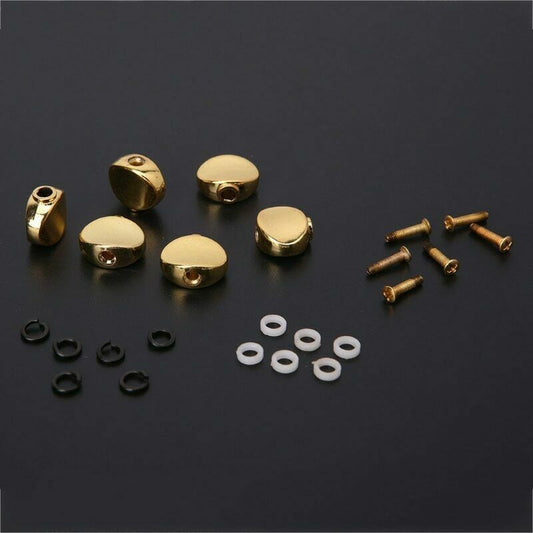 6x Metal Gold Guitar Tuners Pegs Buttons Knobs Fit Schecter,Ibanez,Fender,ESP