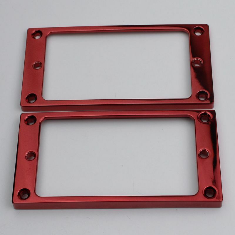 Metal Guitar Flat Pickups Rings in Red Fit Fit Ibanez/Washburn/Epiphon ...