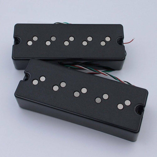 5 String Electric Bass Alnico SoapBar Pickups Neck and Bridge Set