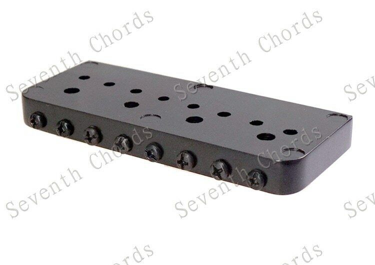 Black 8 String Guitar Fixed Roller Bridge Fit Schecter,Jackson,ESP LTD,Ibanez