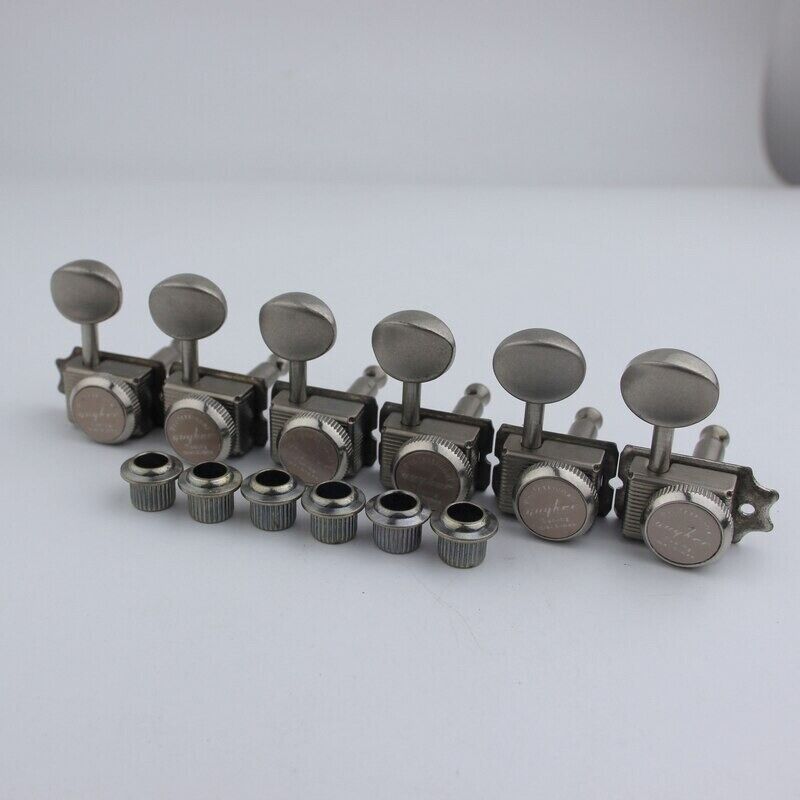 Aged Silver Guitar Control Plate,Bridge,NeckPlate,Tuning Pegs Fit Telecaster TL