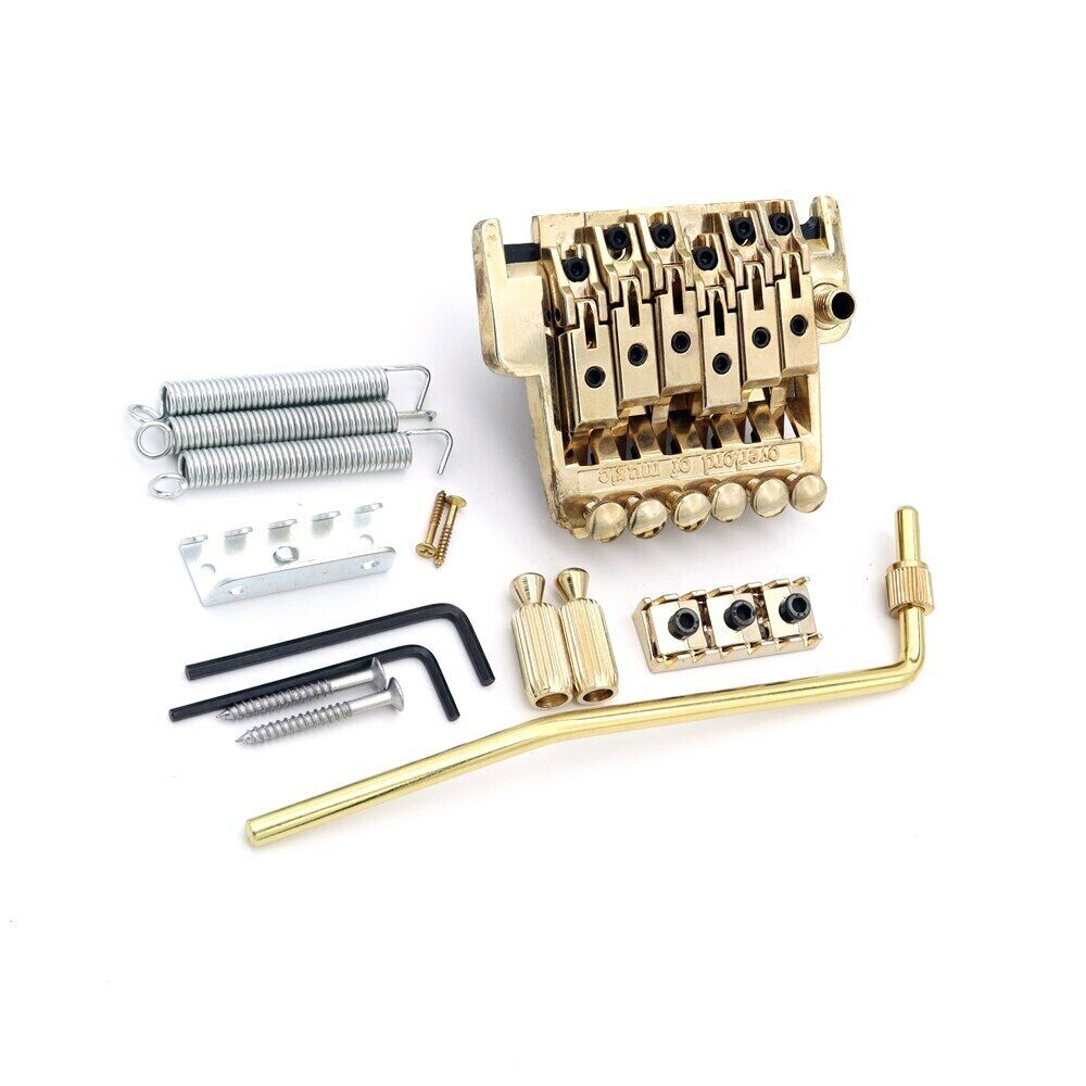 Gold Guitar Double Locking Tremolo System Fit Ibanez,Schecter,Jackson,Cort,Dean