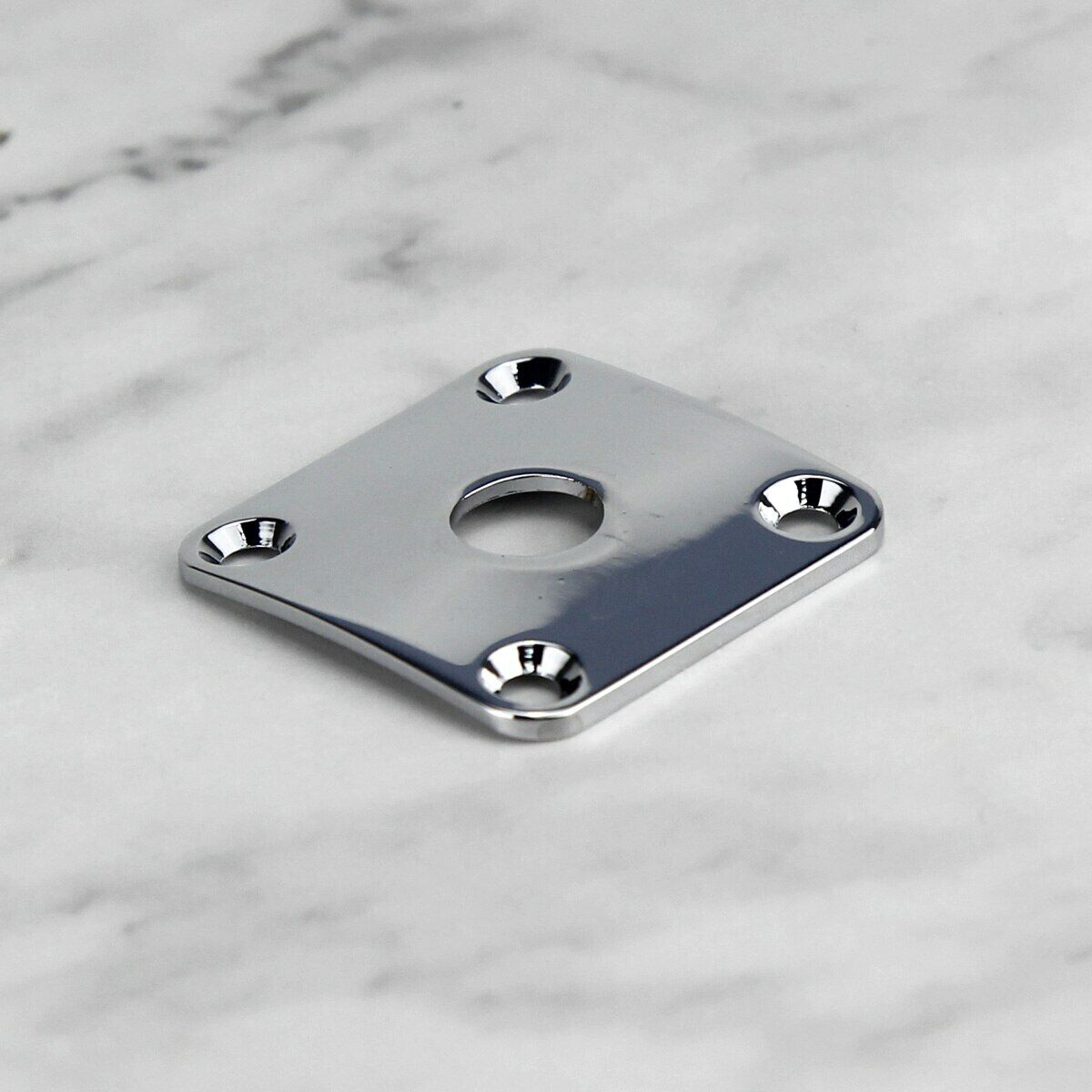 Chrome Curved Guitar Metal Jack Plate Fit Epiphone Les Paul LP