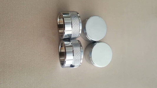 4x Bass and Guitar Flat Metal Knobs Set Fit Schecter,Jackson,Spector,Tobias,Cort