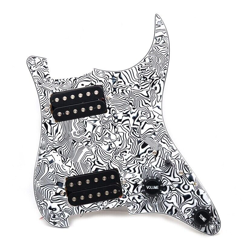 1 Set Guitar HH Prewired Loaded Pickguard Plate Fit Stratocaster ST