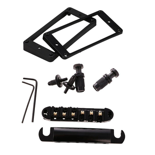 1 Set Guitar Pickups Rings, Roller Bridge and Tailpiece Fit Epiphone SG Les Paul