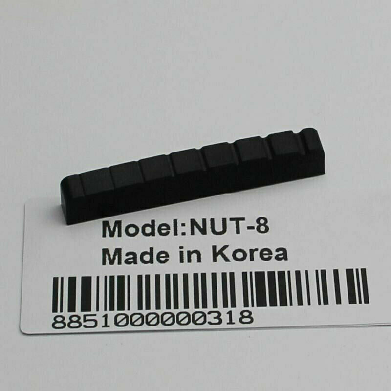 Black 8 String Guitar Slotted Nut 54MM Fit Schecter,Jackson,ESP LTD,Ibanez,Cort