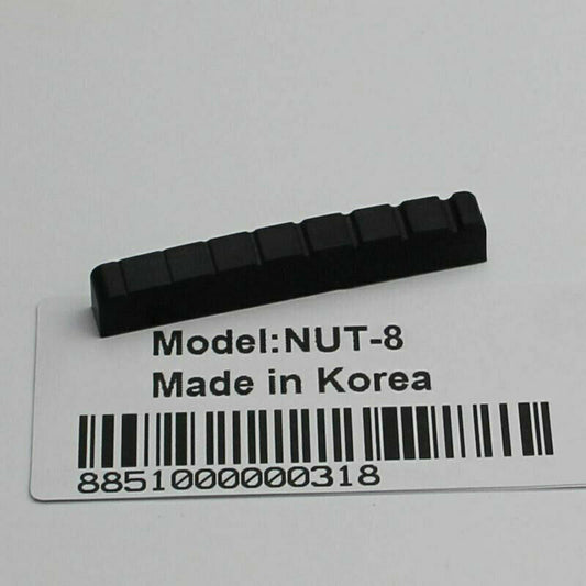 Black 8 String Guitar Slotted Nut 54MM Fit Schecter,Jackson,ESP LTD,Ibanez,Cort