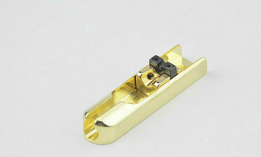 5x Gold Bass Single Saddle Bridge Fit Schecter,Spector,Cort,Washburn,Ibanez,ESP