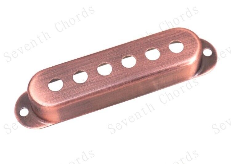 3pcs Guitar Single Coil Pickups Covers in Red Bronze Fit Fender Strat ST