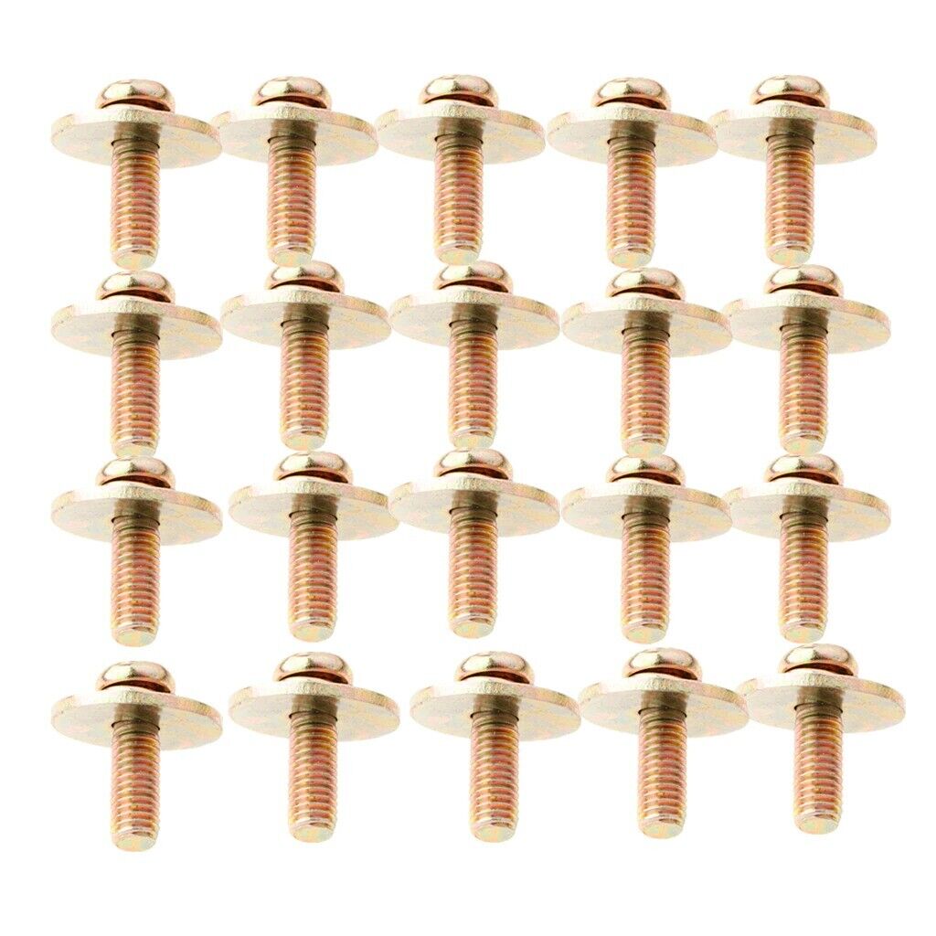 20 Pieces Bass Jazz Snare Drum Lug Claw Hooks Mounting Screws