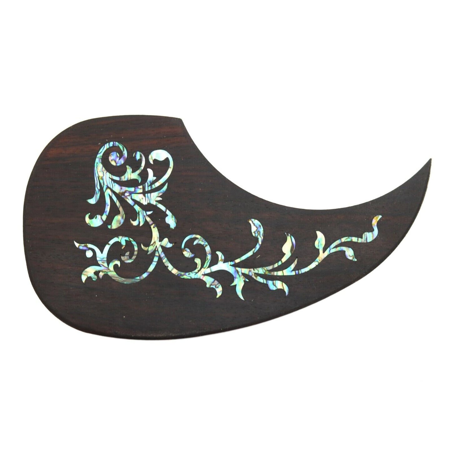 Rosewood Acoustic Guitar Plate Pickguard with Abalone Shell