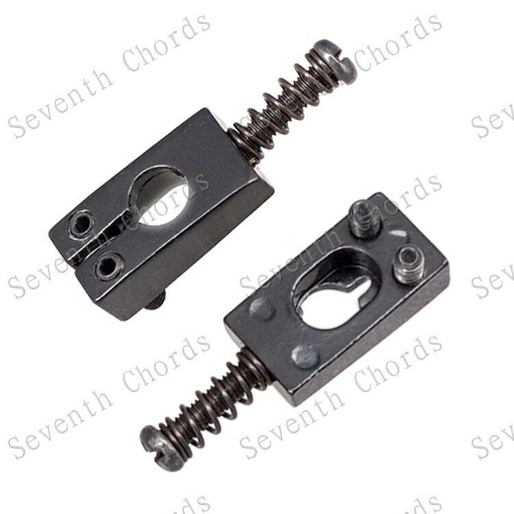 6 Pcs Guitar Black Bridge Tremolo Saddles Fit Fender,PRS,Ibanez,Washburn,Squier