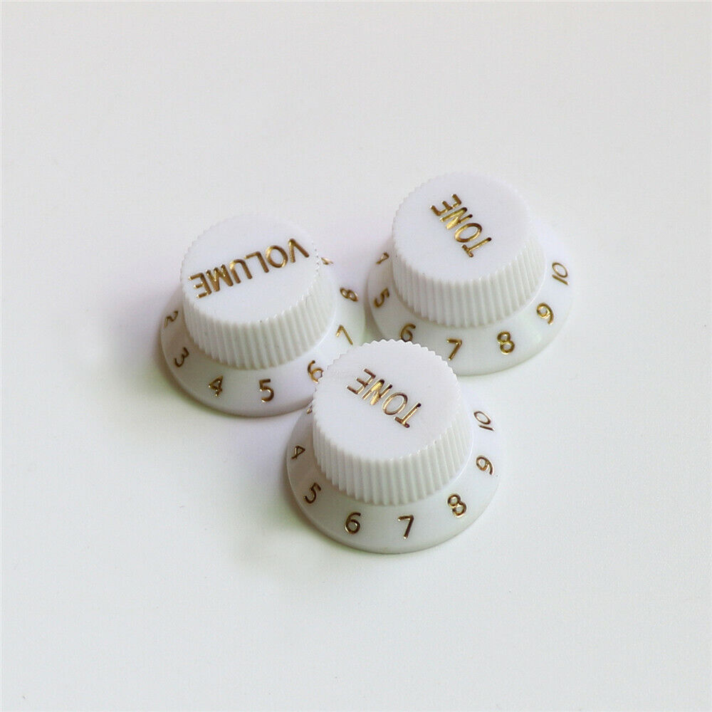 Set of 3pcs Guitar Volume and Tone Control Knobs Fit Fender Stratocaster ST