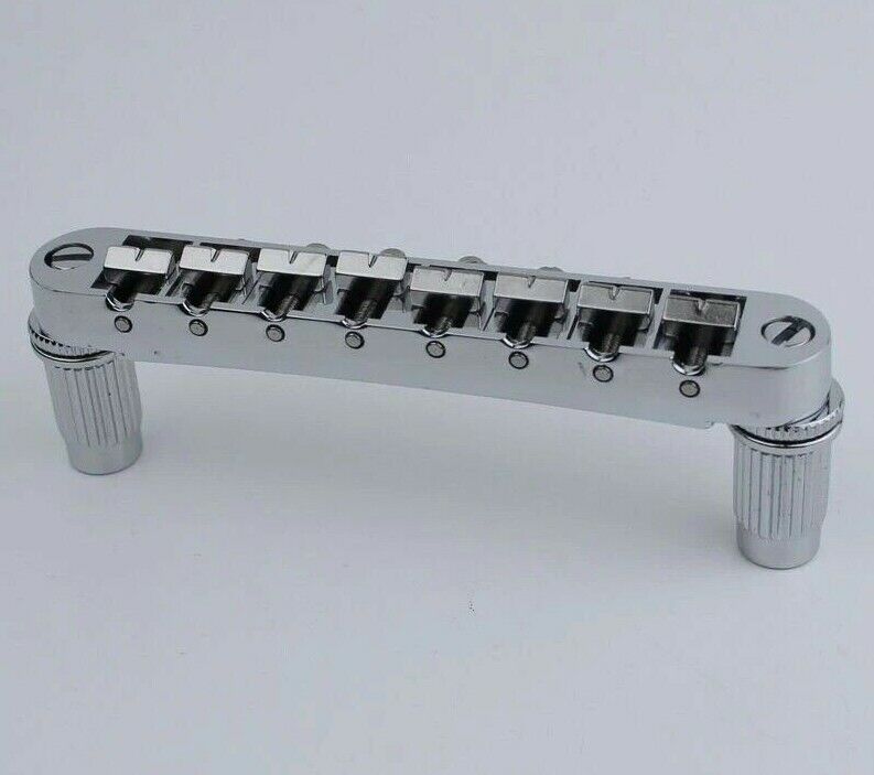 Chrome Finished Tune O Matic Bridge Fit 8 String Guitars