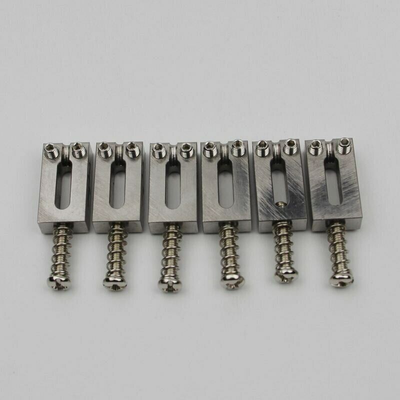 6x Titanium Guitar Bridge Tremolo Saddles 10.5MM Fit Fender Stratocaster ST