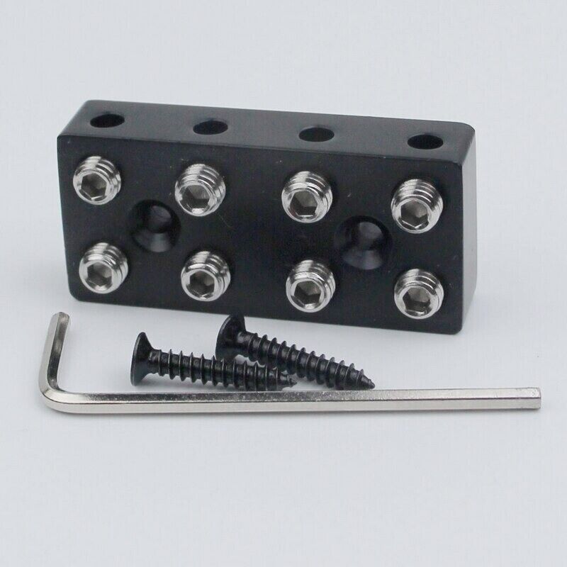 Black 4 String Electric Bass Guitar Lock String Nut