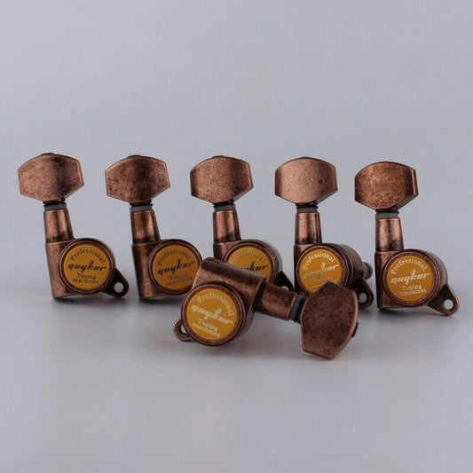 6R Locking Guitar Tuning Pegs in Bronze Fit Fender,Jackson,Washburn,Schecter,ESP