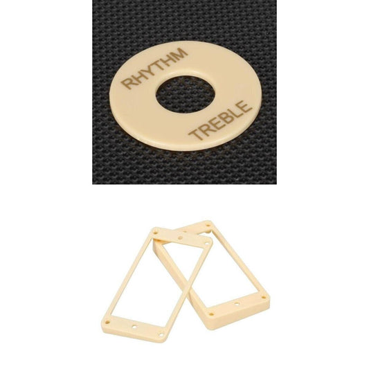 Guitar Switch Plate with Humbucker Pickups Curved Rings For Epiphone Les Paul LP