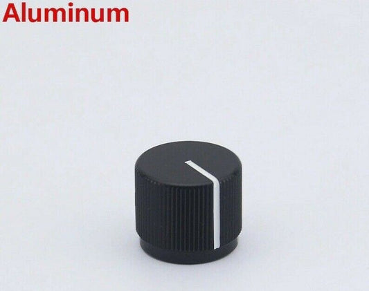 Black Bass And Guitar Aluminum Flat Top Control Knob