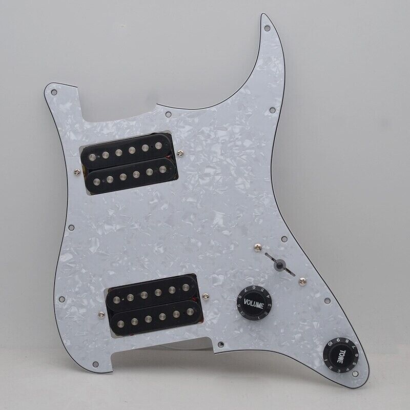 1 Set Guitar HH Prewired Loaded Pickguard Plate Fit Stratocaster ST