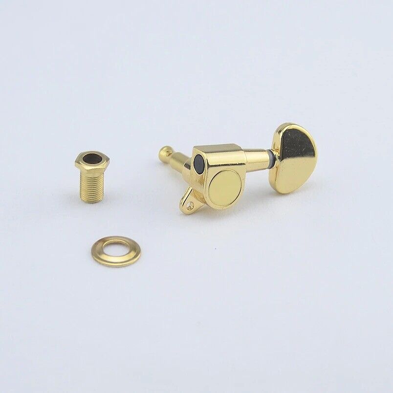 Gold 3+3 Guitar Machine Heads Tuners Fit Johnson,Mitchell,Washburn,Takamine,Cort