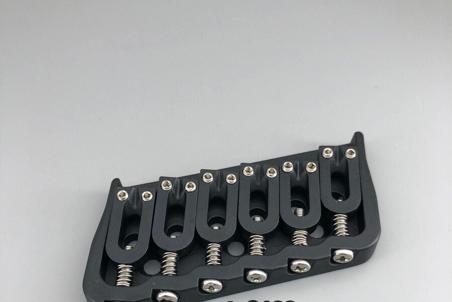 Black 6 String Fanned Fret Bridge Fit Schecter,Mayones,Ibanez,ESP LTD,Chapman