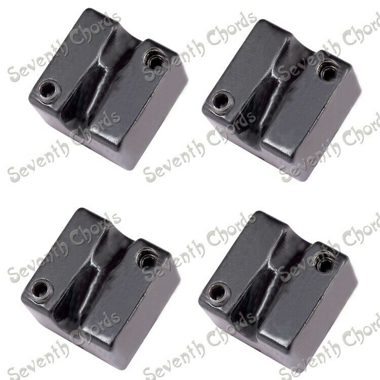 4Pcs Headless Bass Bridge Tremolo Saddles Fit Mayones,Cort,Kiesel,Strandberg