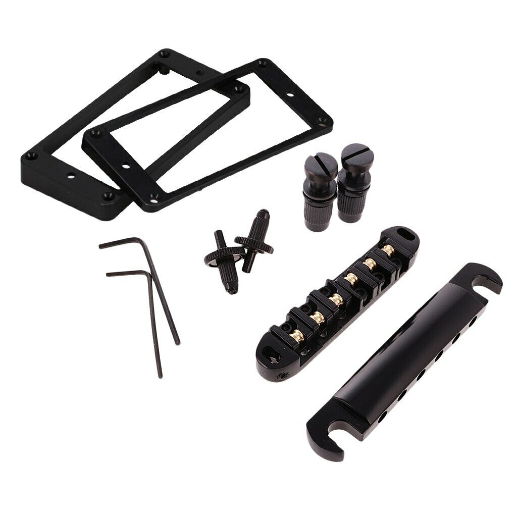 1 Set Guitar Pickups Rings, Roller Bridge and Tailpiece Fit Epiphone SG Les Paul