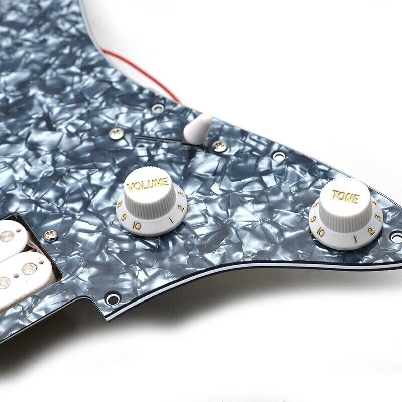 1 Set Guitar HH Prewired Loaded Pickguard Plate Fit Stratocaster ST