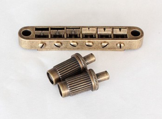 Brass Relic Finish Guitar Tune-O-Matic Bridge Fit Epiphone,Ibanez,Washburn,ESP