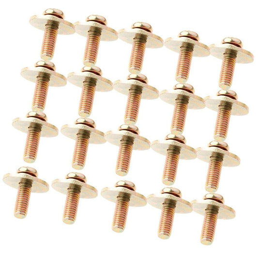 20 Pieces Bass Jazz Snare Drum Lug Claw Hooks Mounting Screws