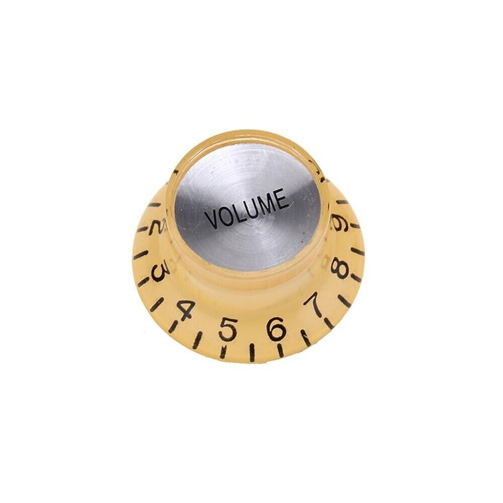 Cream Guitar Tone and Volume Top Hat Knobs Set Fit Epiphone SG Les Paul ES DOT